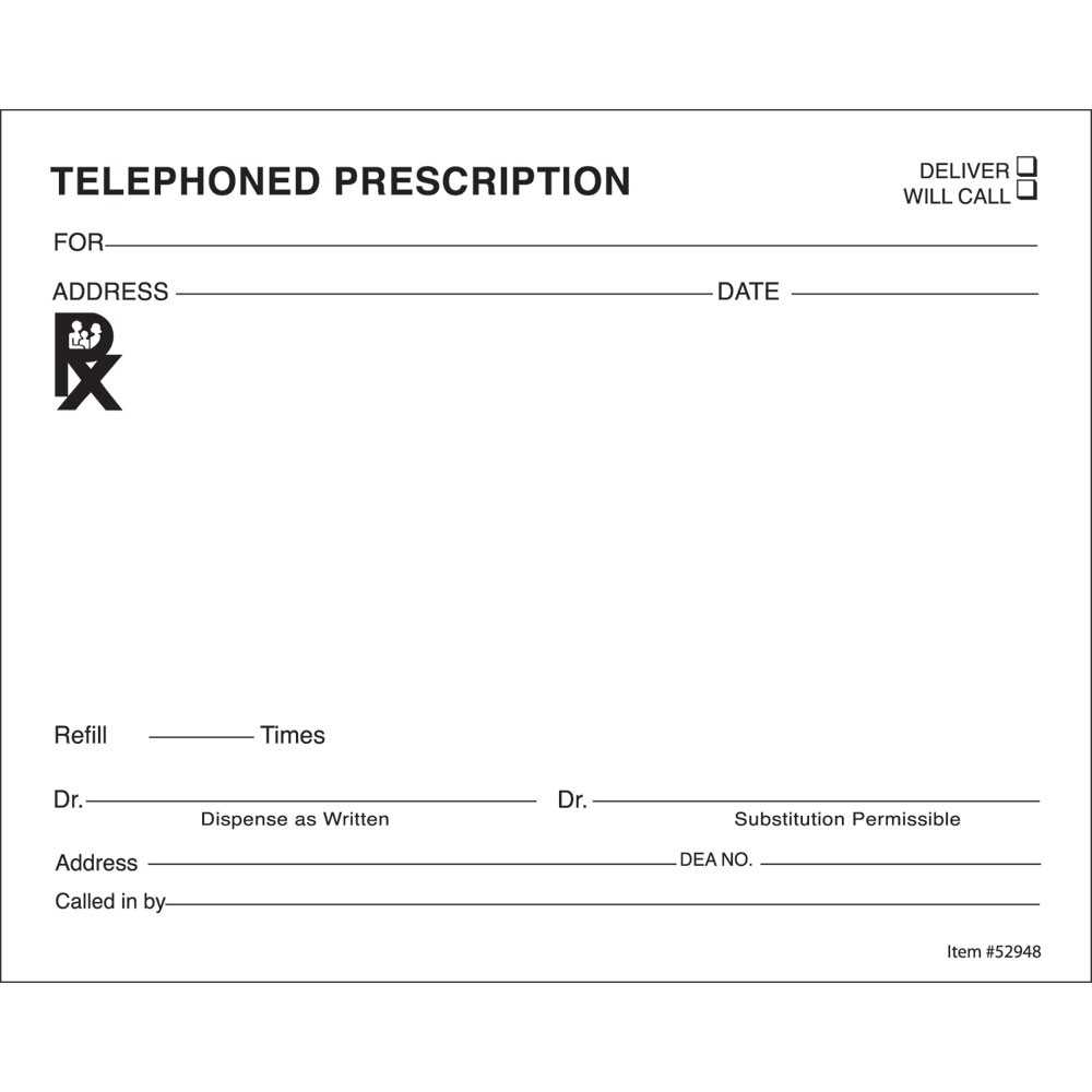14+ Prescription Templates - Doctor - Pharmacy - Medical Pertaining To Blank Prescription Pad Template