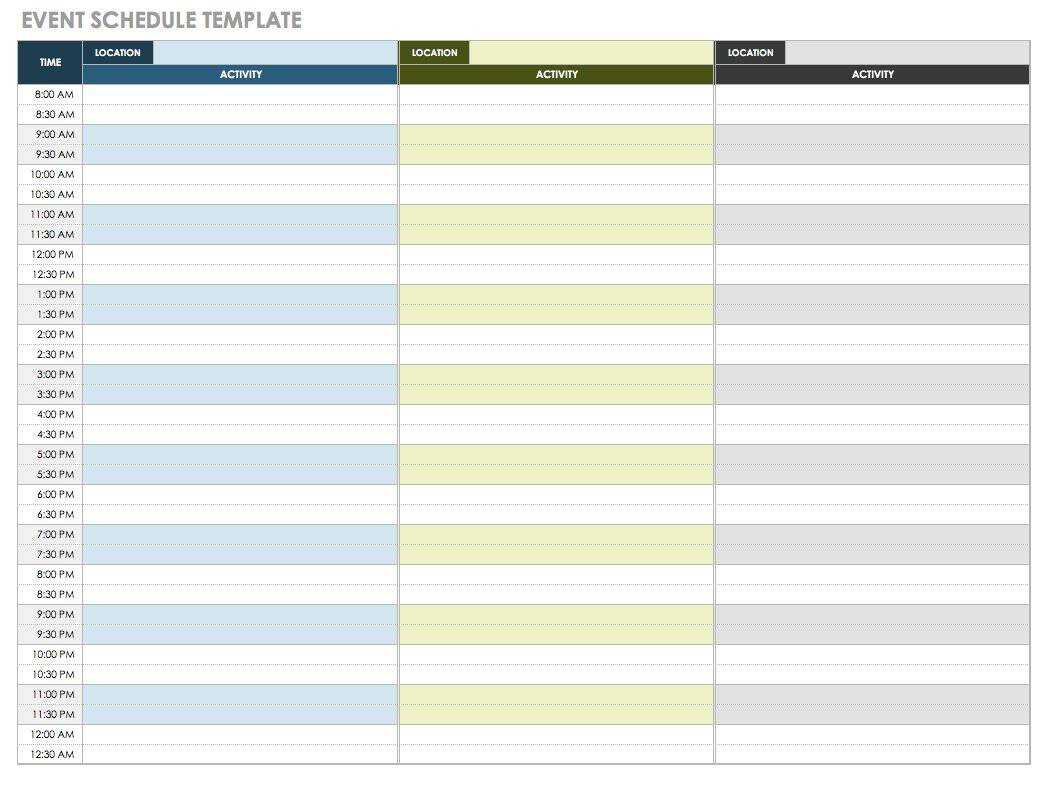 21 Free Event Planning Templates | Smartsheet With Event Agenda Template Word