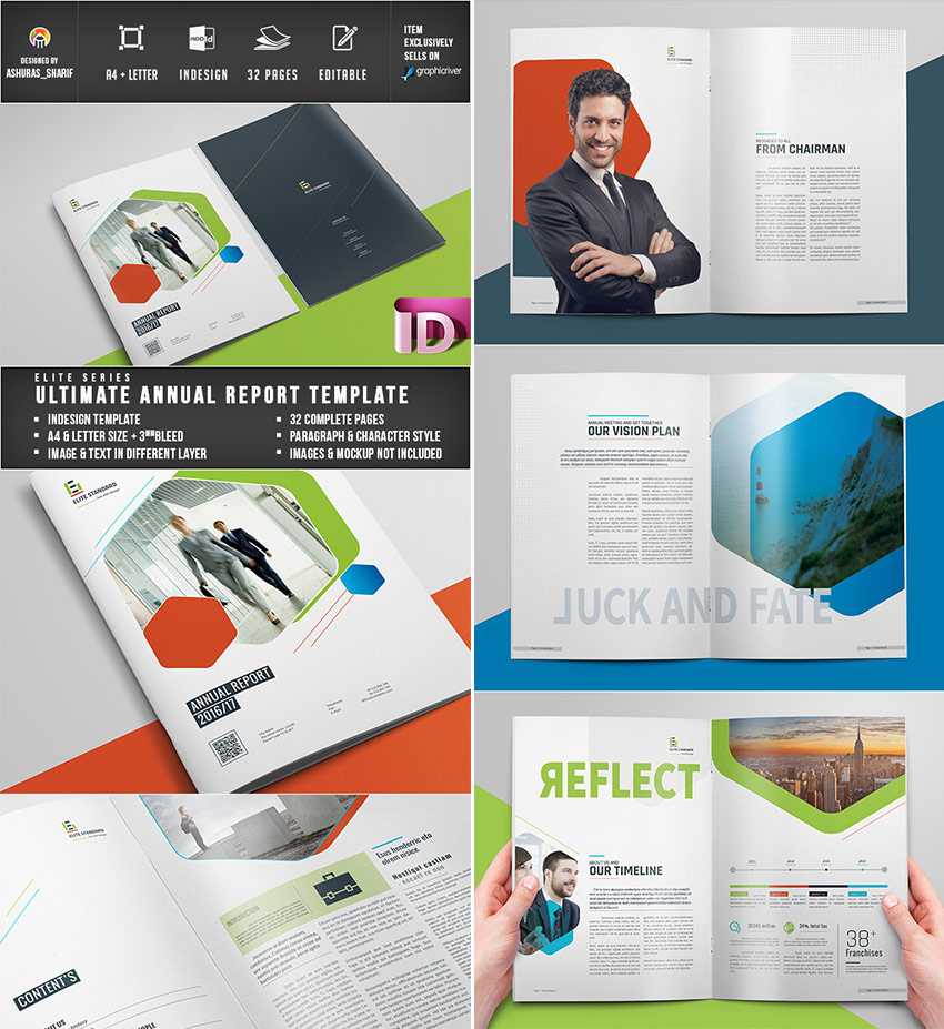 25+ Best Annual Report Templates – With Creative Indesign In Chairman's Annual Report Template