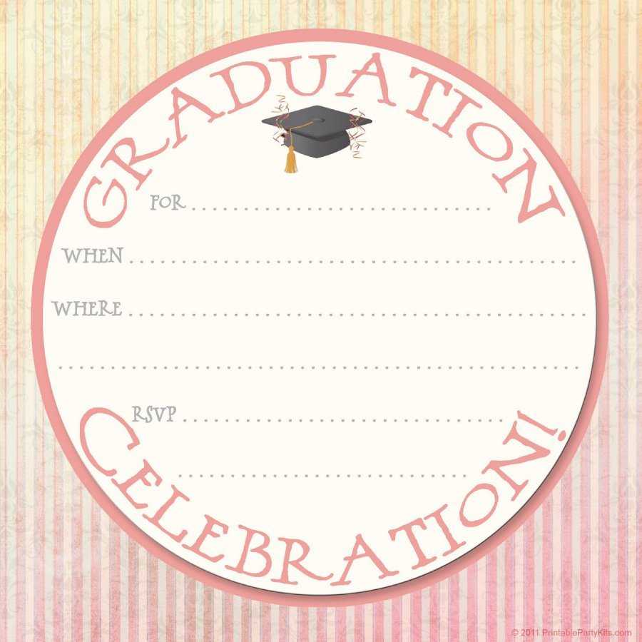 40+ Free Graduation Invitation Templates ᐅ Template Lab Regarding Graduation Party Invitation Templates Free Word