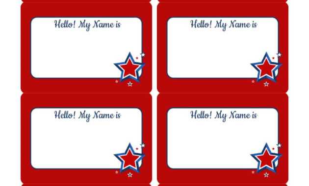 47 Free Name Tag + Badge Templates ᐅ Template Lab within Name Tag Template Word 2010