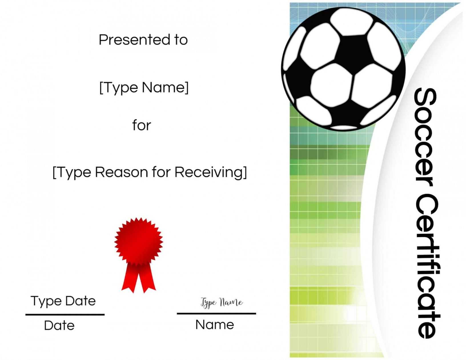 8 Template Ideas Award Certificate Word Achievement Throughout Soccer Certificate Templates For Word