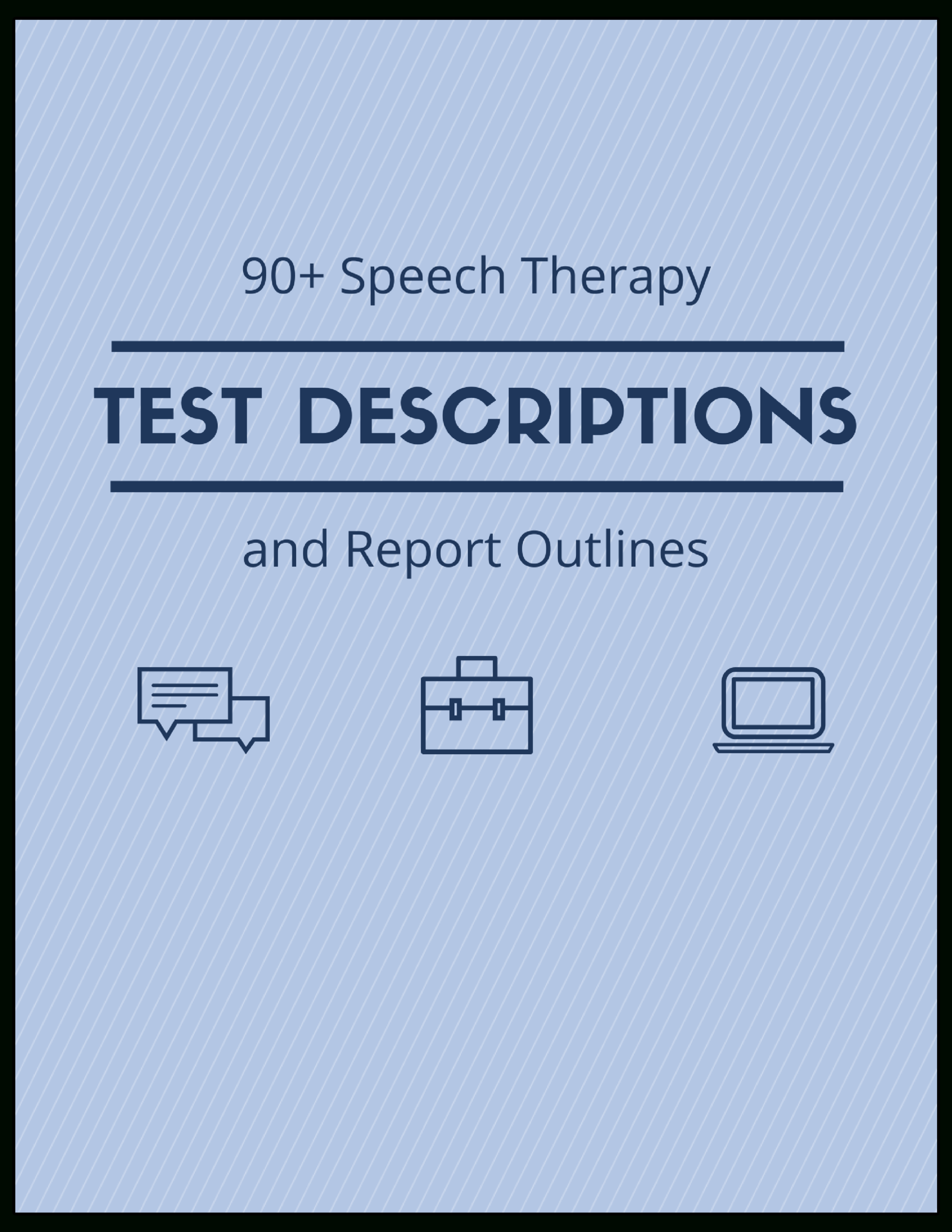 90+ Speech Therapy Test Descriptions At Your Fingertips Throughout Speech And Language Report Template