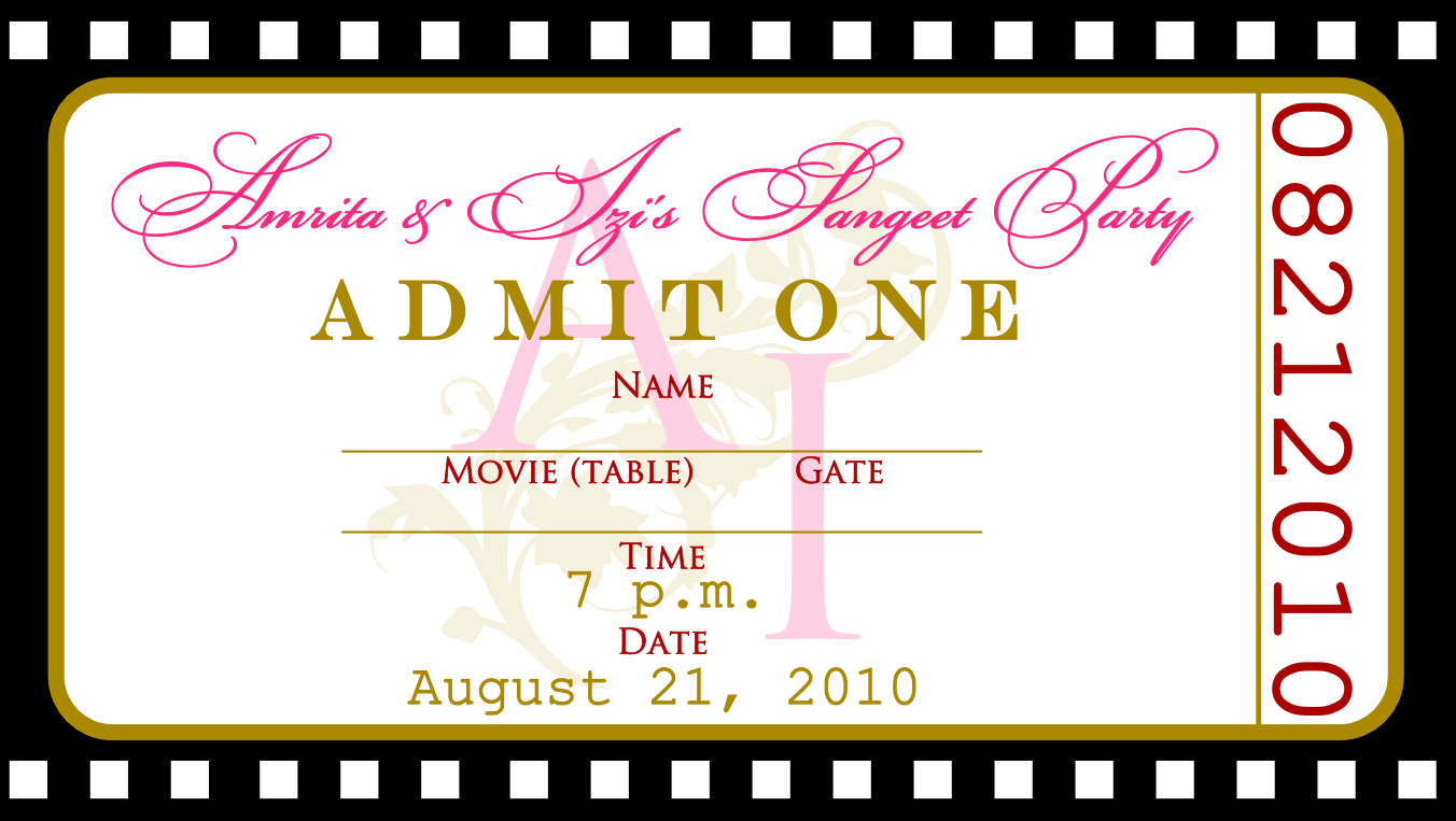 Admission Ticket Invitation Template – Milas With Blank Admission Ticket Template