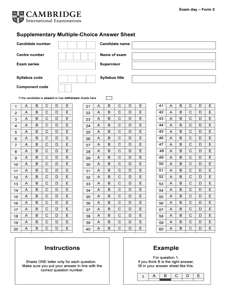 Answer Sheet Template 1 100 Word – Fill Online, Printable Regarding Blank Answer Sheet Template 1 100