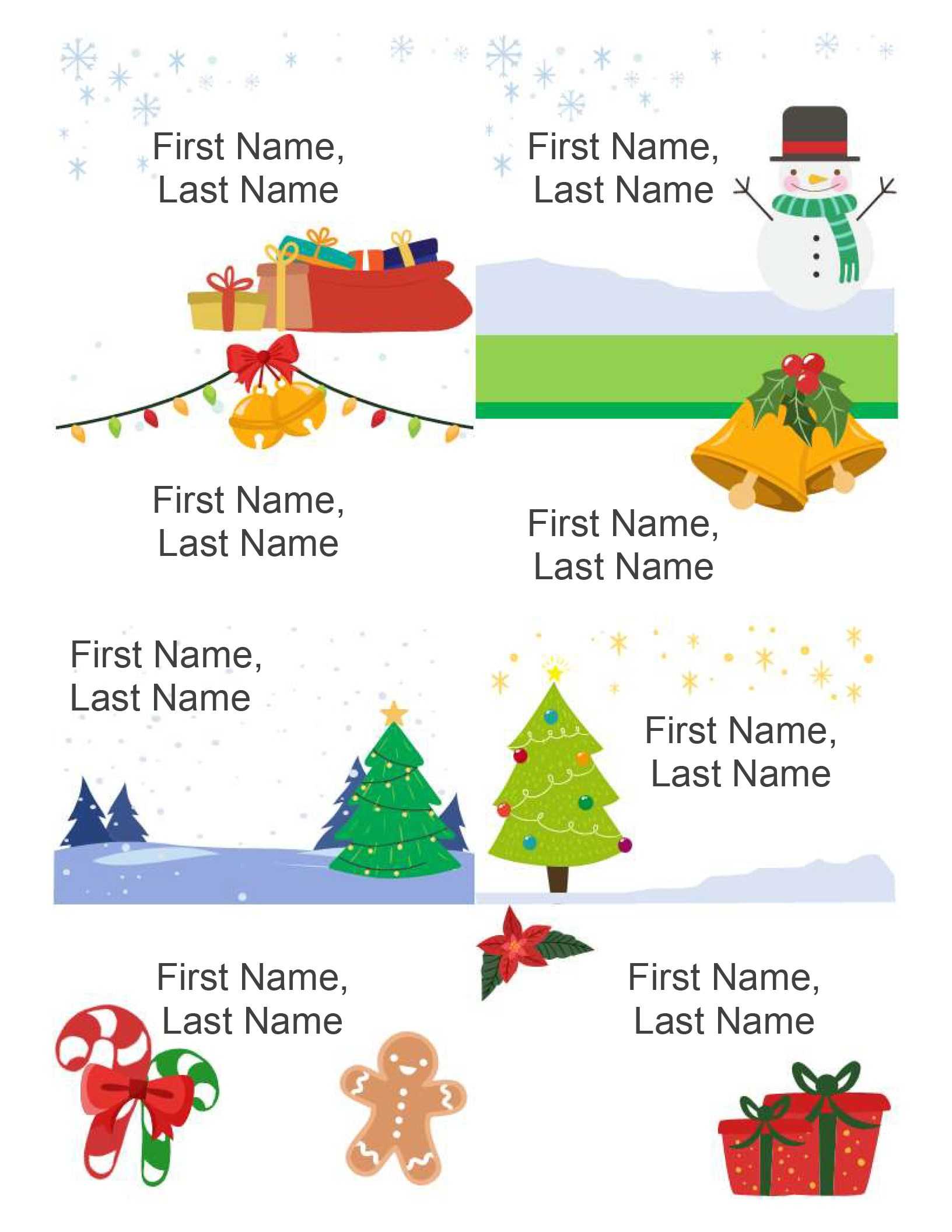 Avery Christmas Templates - Milas.westernscandinavia Intended For Word Label Template 8 Per Sheet