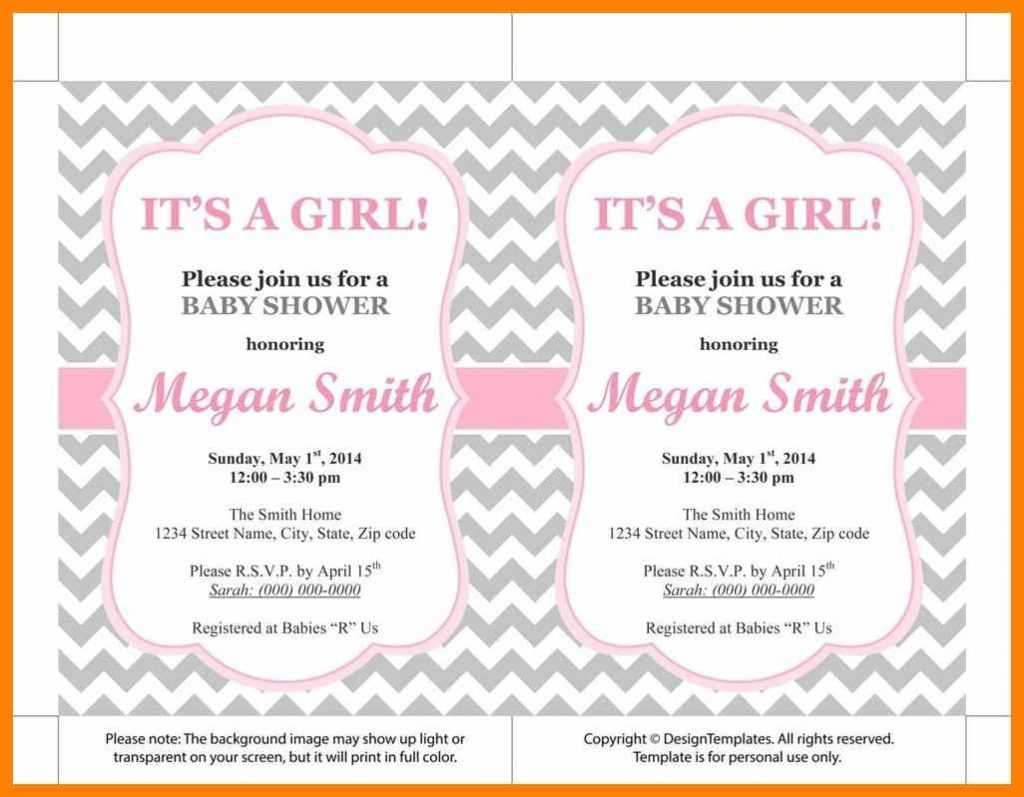 Baby Shower Invitations For Word Templates All About Throughout Free Baby Shower Invitation Templates Microsoft Word