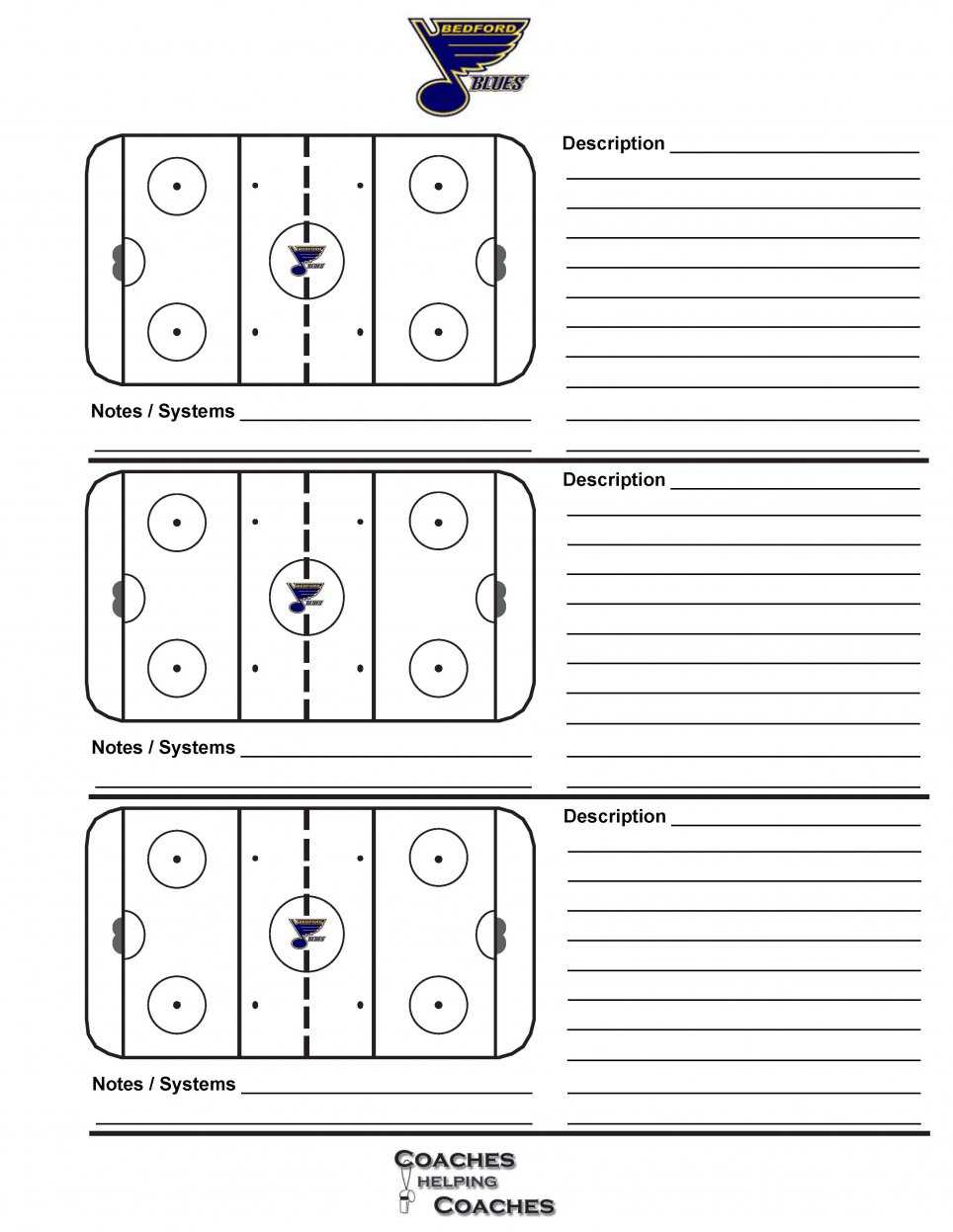 Bedford Minor Hockey Association Hockey Poweredgoalline.ca Intended For Blank Hockey Practice Plan Template