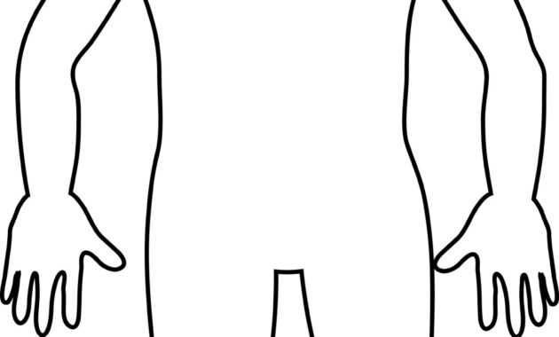 Blank Body Clipart for Blank Body Map Template
