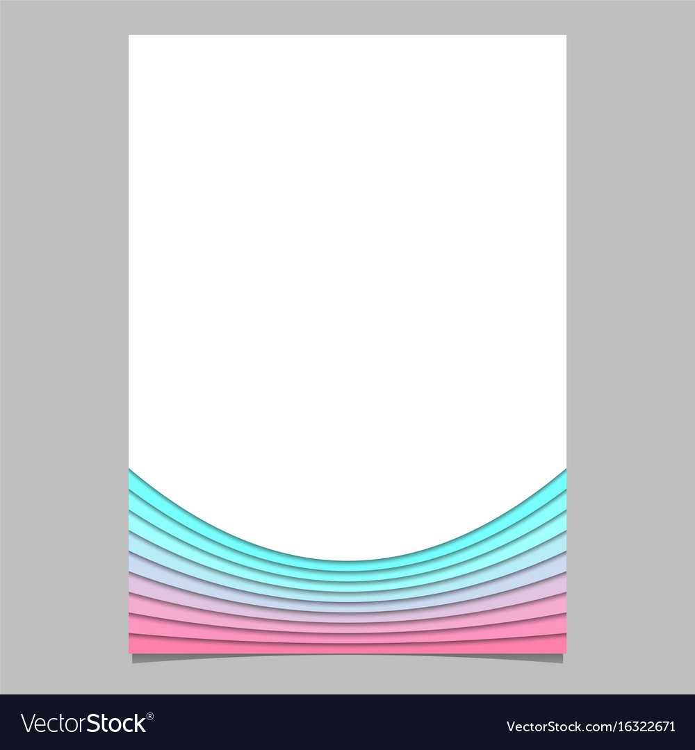 Blank Brochure Template From Curves – Flyer Inside Blank Templates For Flyers