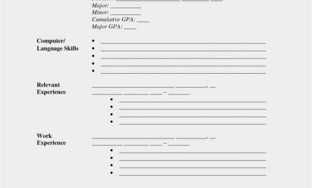 Blank Cv Format Word Download - Resume : Resume Sample #3945 in Free Blank Resume Templates For Microsoft Word
