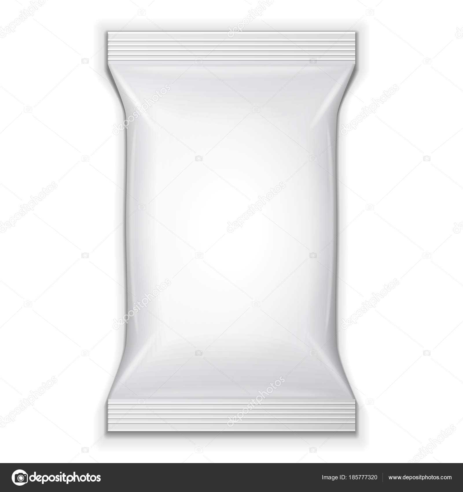 Blank Foil Food Snack Sachet Bag Packaging For Sweets, Chips For Blank Packaging Templates