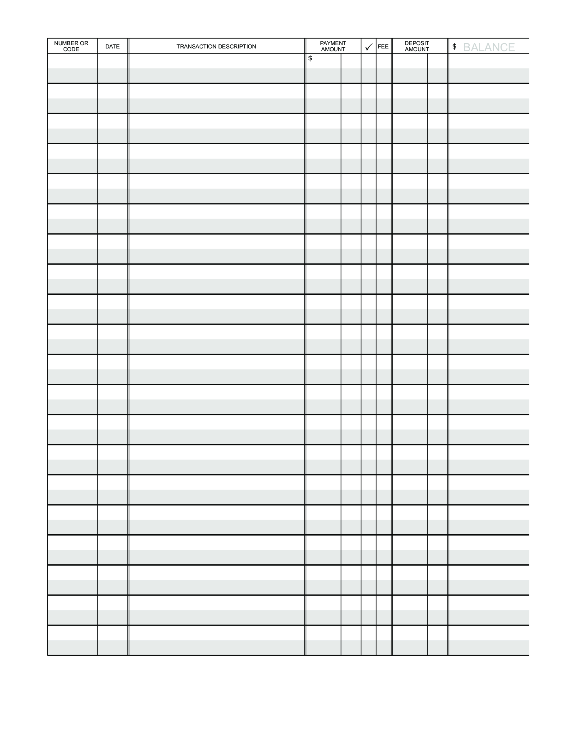 Blank Ledger Paper | Templates At Allbusinesstemplates Inside Blank Ledger Template