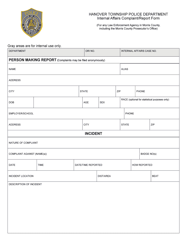 Blank Police Report – Milas.westernscandinavia Within Blank Police Report Template