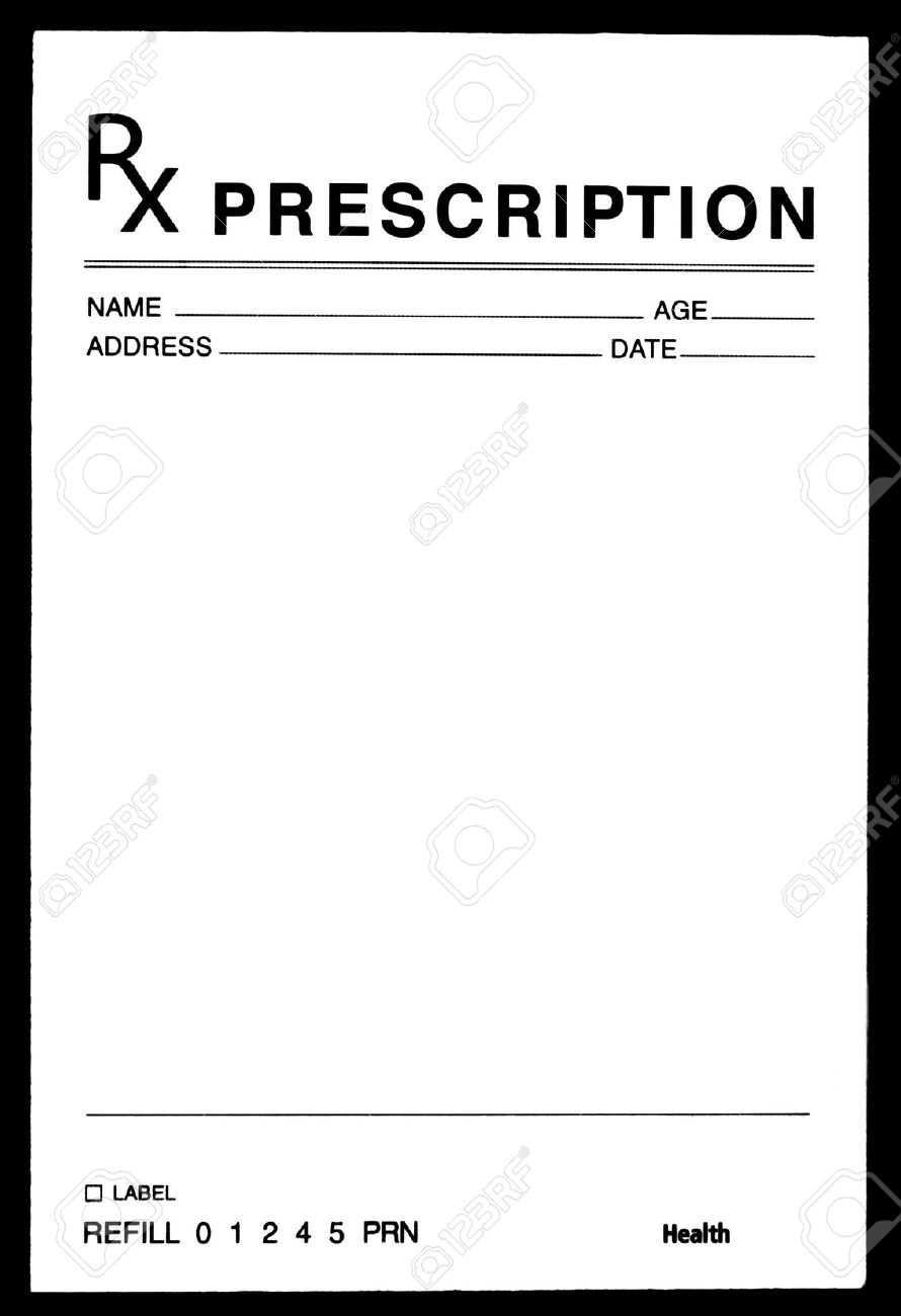 Blank Prescription Form Pdf - Milas.westernscandinavia Within Blank Prescription Form Template