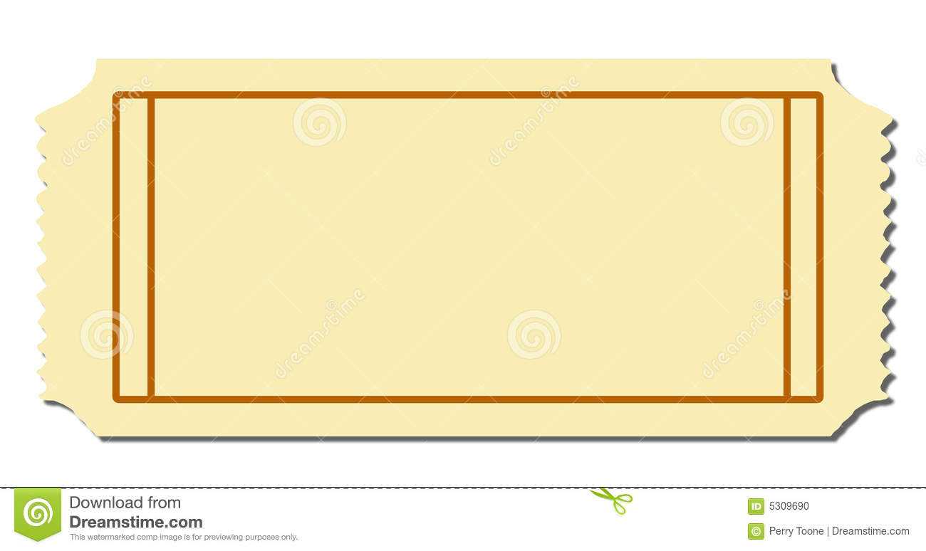 Blank Ticket Stock Vector. Illustration Of Night, Backdrop Pertaining To Blank Admission Ticket Template