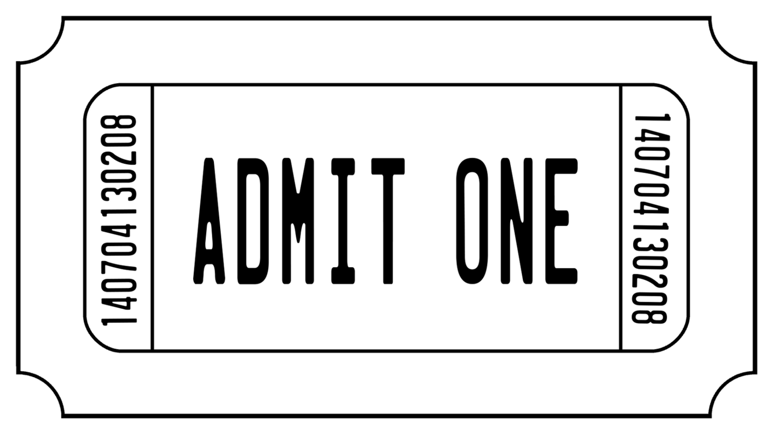 Blank Ticket Template Clipart Intended For Blank Admission Ticket Template