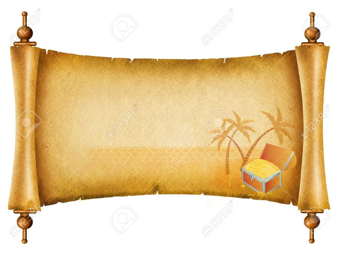 Blank Treasure Map Clipart With Regard To Blank Pirate Map Template