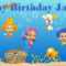 Bubble Guppies -Custom- Personalized Vinyl And 50 Similar Items throughout Bubble Guppies Birthday Banner Template