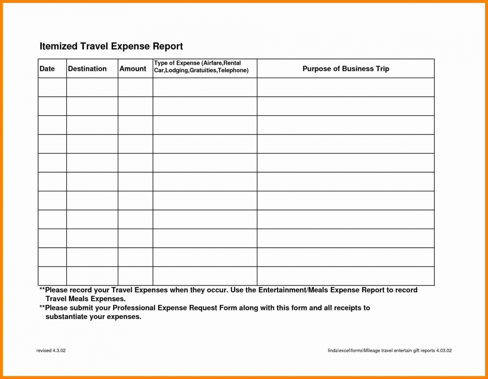 Business Travel Expense Report Template New Business Travel With Business Trip Report Template Pdf