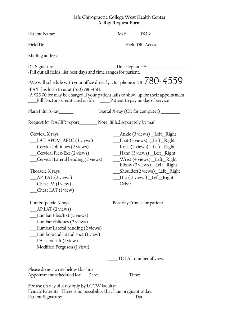 Chiropractic X Ray Report Template – Fill Online, Printable With Chiropractic X Ray Report Template
