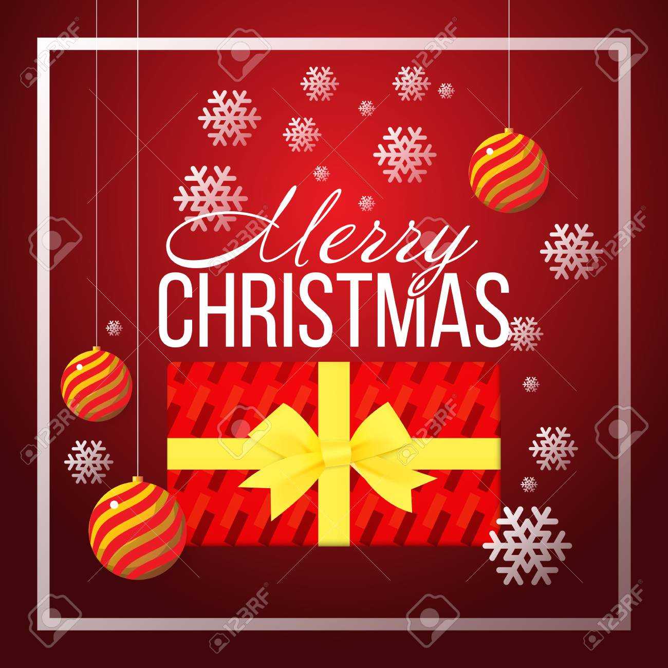 Christmas Banner Template Background With Merry Christmas Greeting.. Throughout Merry Christmas Banner Template