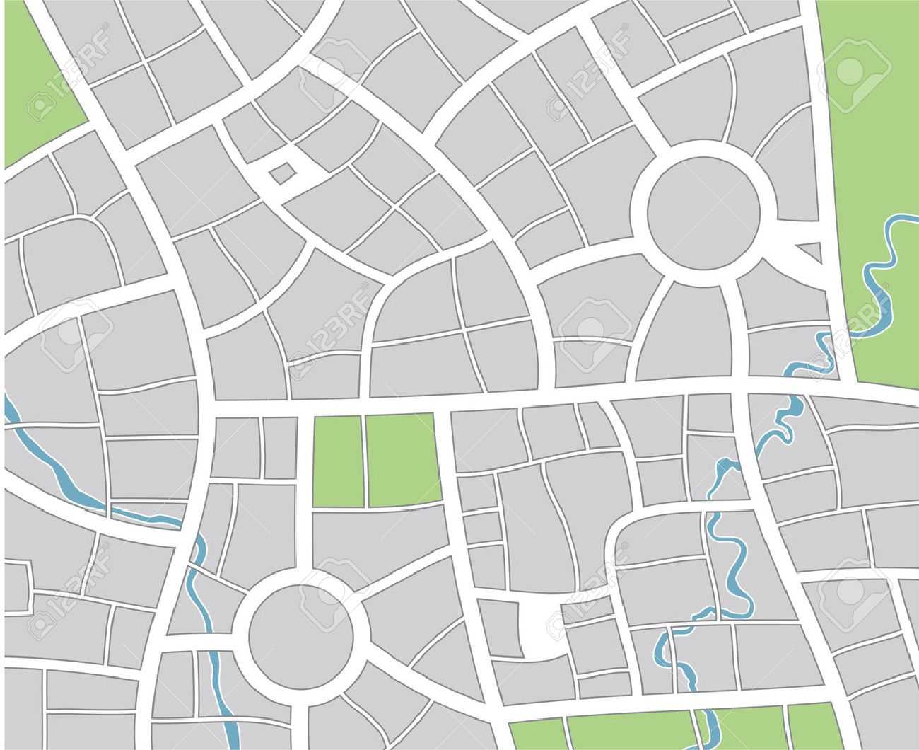 City Map Pertaining To Blank City Map Template
