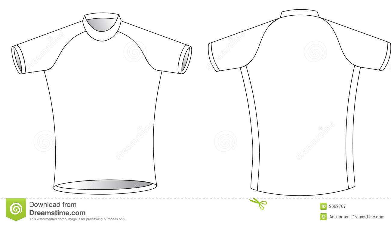 Cycling Jersey Stock Vector. Illustration Of Shirt, Clothing With Blank Cycling Jersey Template