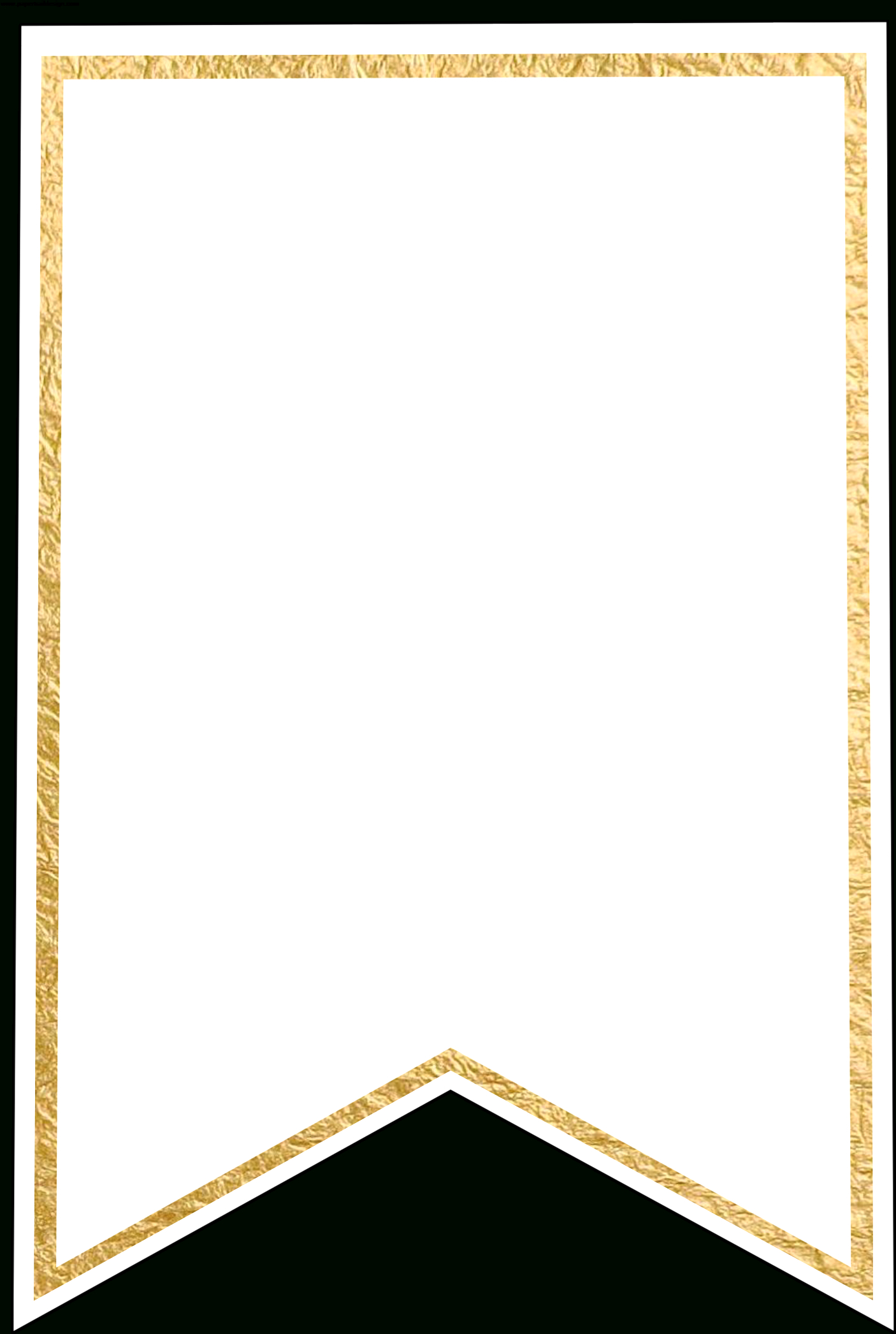 Download Gold Pennant Banner Blank Template Flag Banner With Printable Pennant Banner Template Free