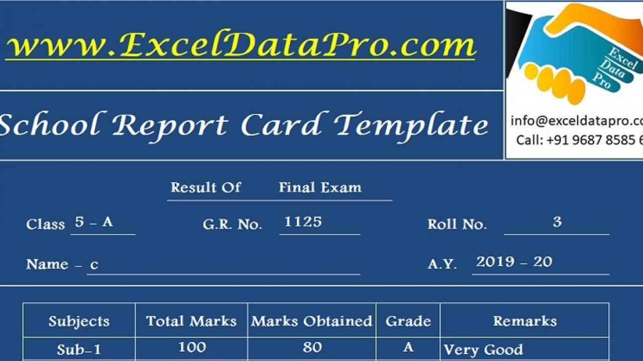 Download School Report Card And Mark Sheet Excel Template Inside High School Student Report Card Template