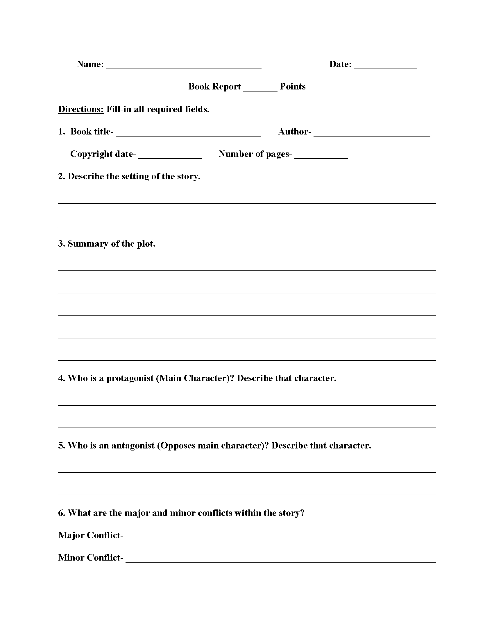 Englishlinx | Book Report Worksheets In Book Report Template 3Rd Grade