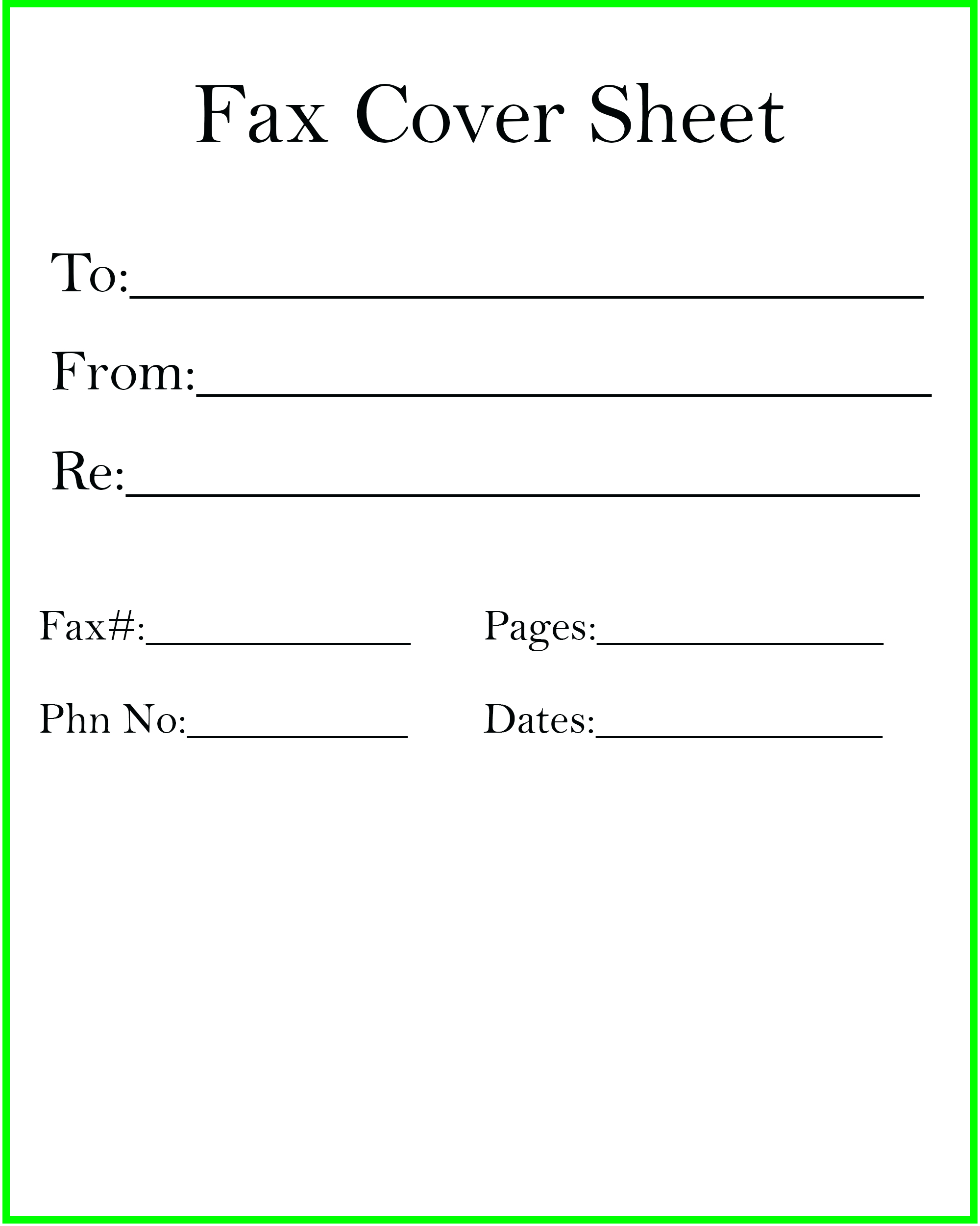 Fax Cover Sheet Pdf Free – Milas.westernscandinavia Within Fax Template Word 2010
