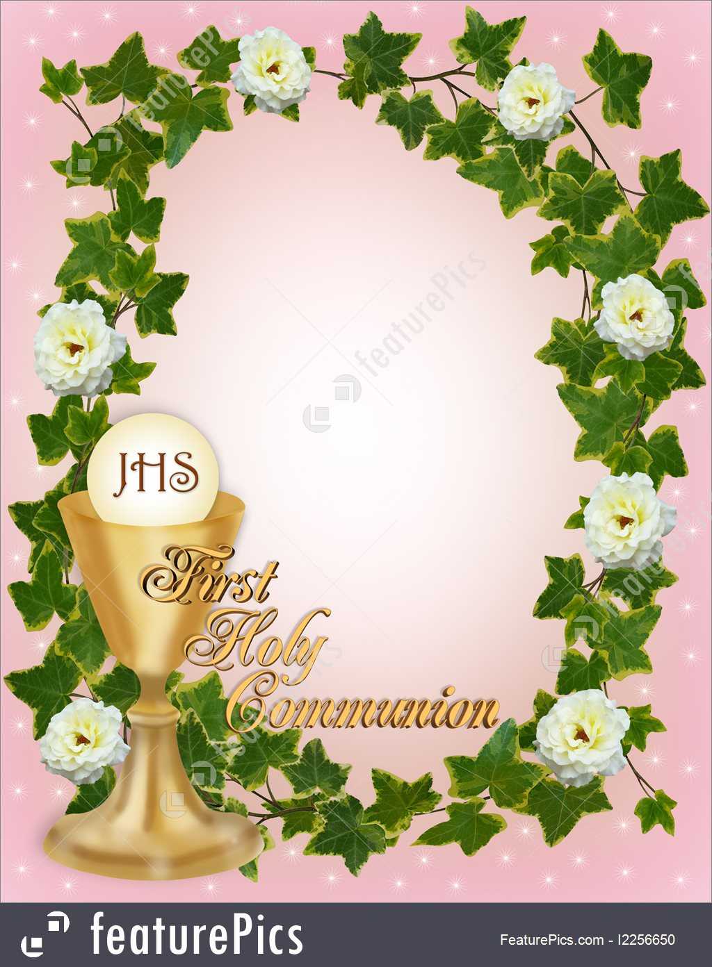 First Holy Communion Program Template For Mac For Free Printable First Communion Banner Templates