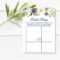 Floral Bridal Shower Bingo Cards Printable, Boho Navy Blue & White Floral  Bridal Shower Game, Blank Bingo Template, Instant Download, B73 Intended For Blank Bridal Shower Bingo Template