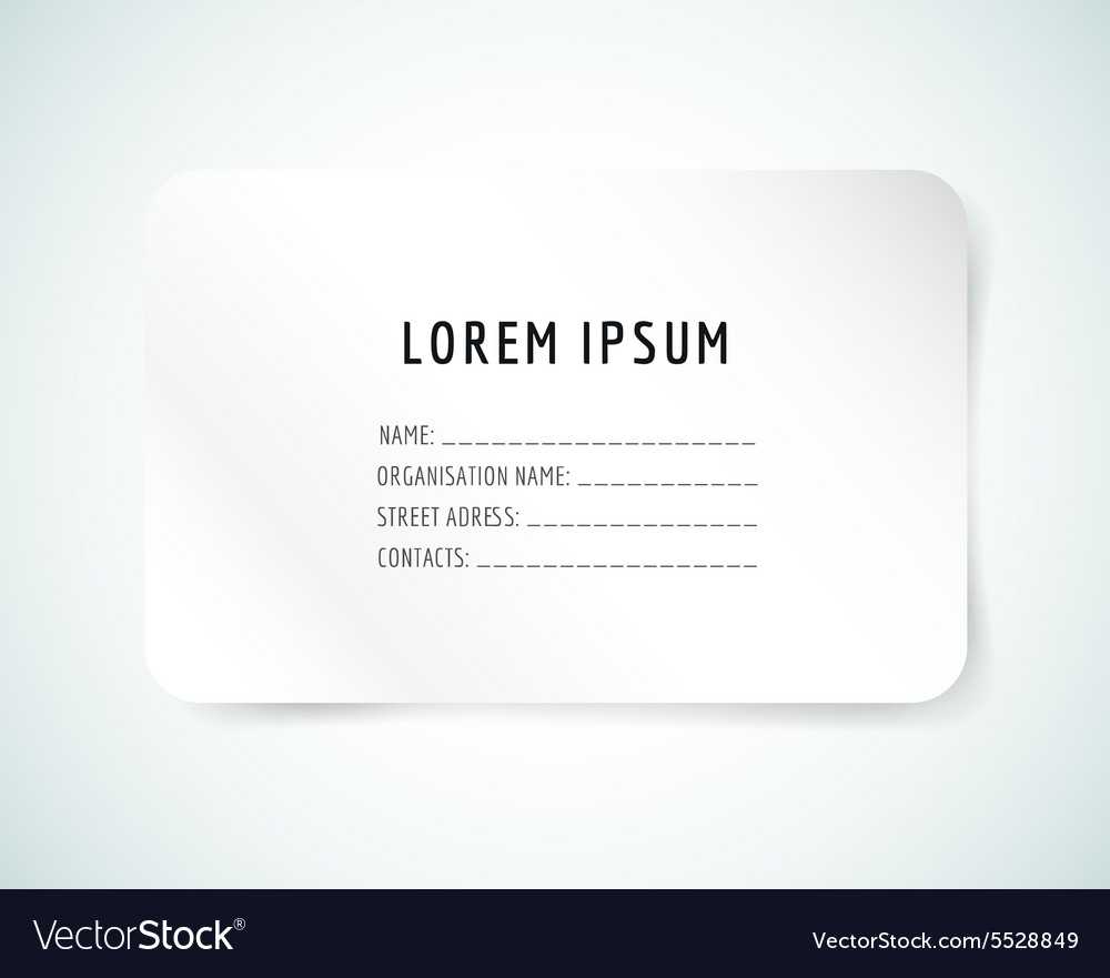 Form Blank Template Business Card Paper And Inside Blank Business Card Template Download