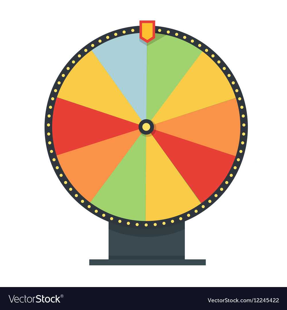 Fortune Wheel In Flat Style Blank Template Game Throughout Wheel Of Life Template Blank