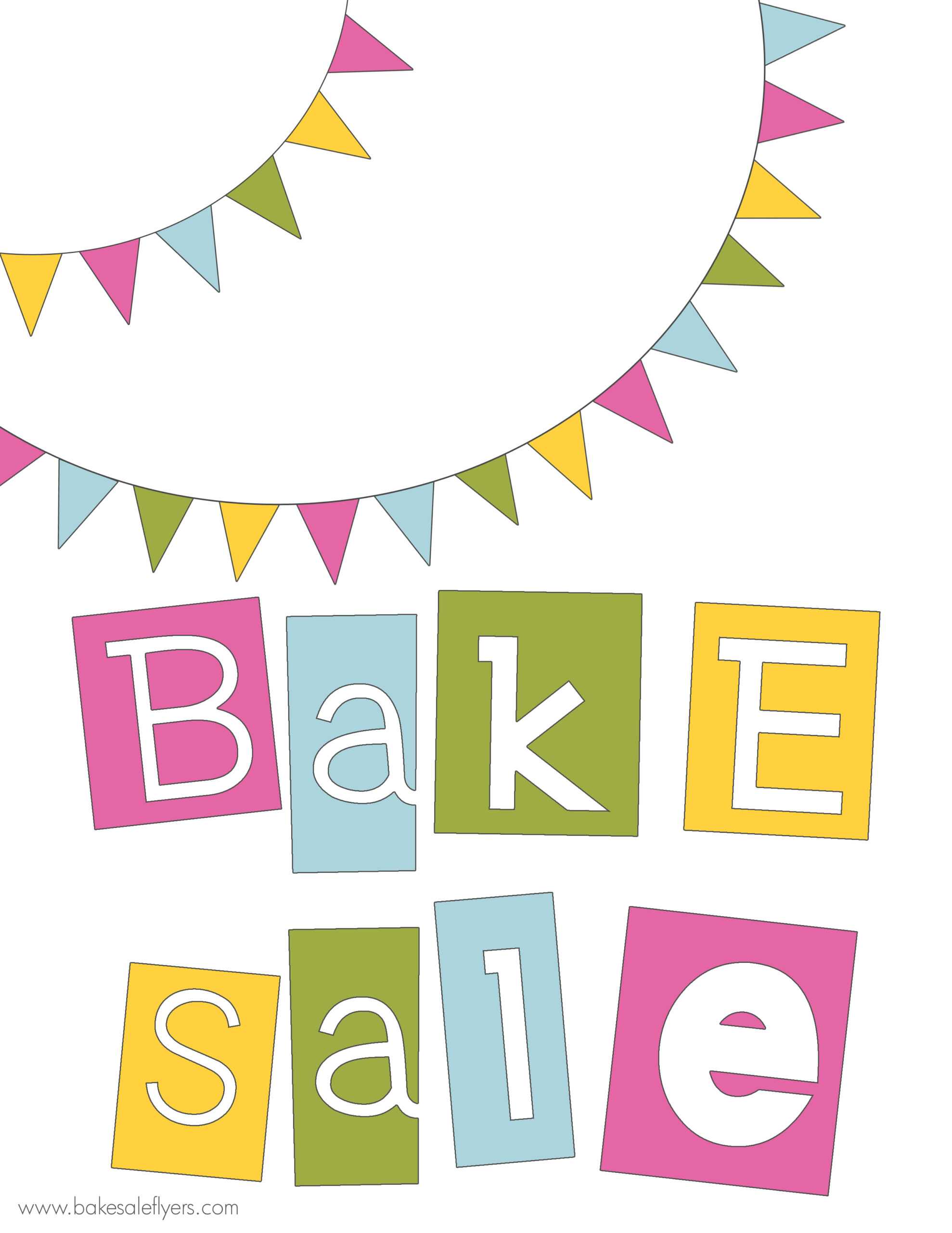 Free Printable Banner And Bake Sale Flyer | Bake Sale Flyers Within Free Printable Banner Templates For Word