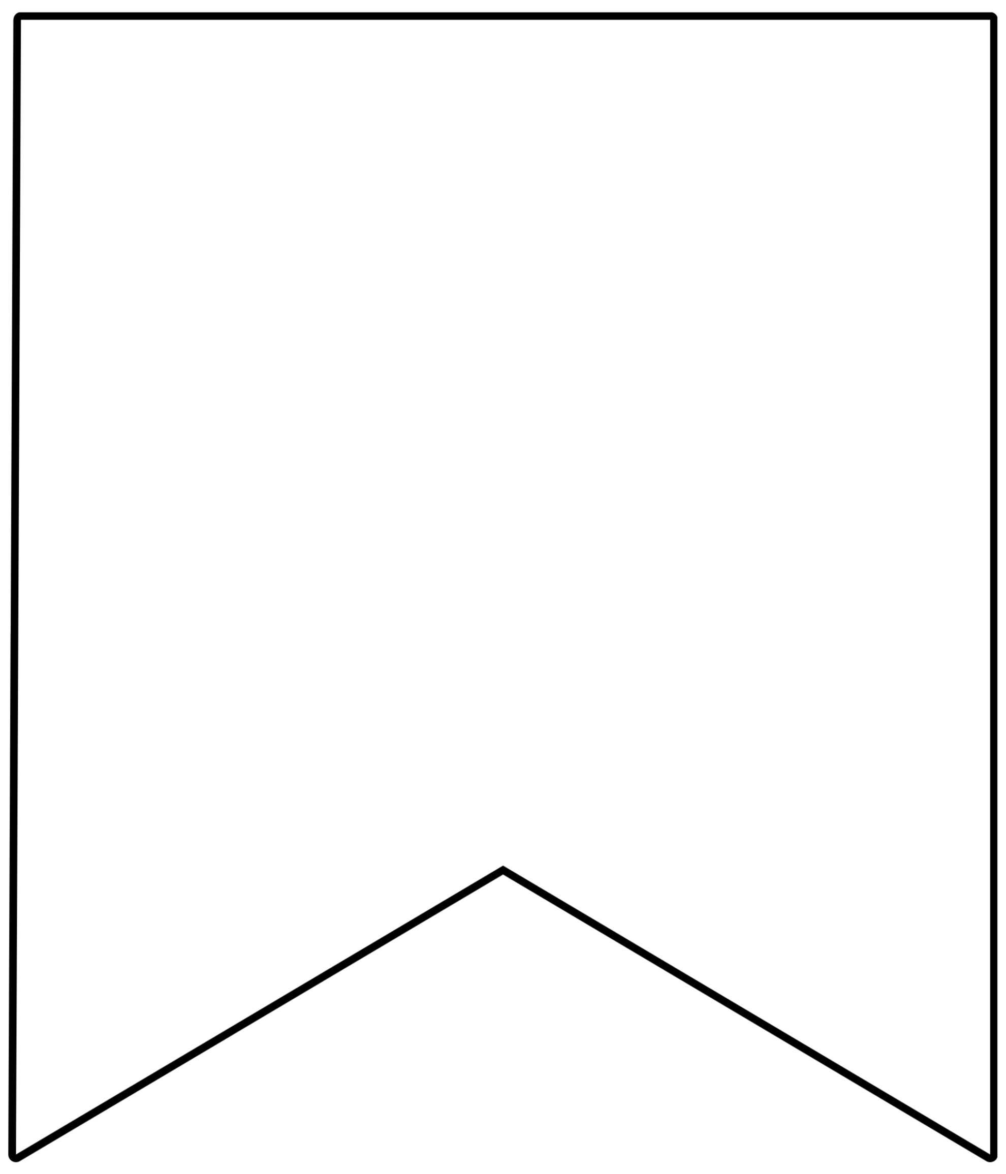 Free Printable Banner Templates {Blank Banners} - Paper Within Triangle Pennant Banner Template