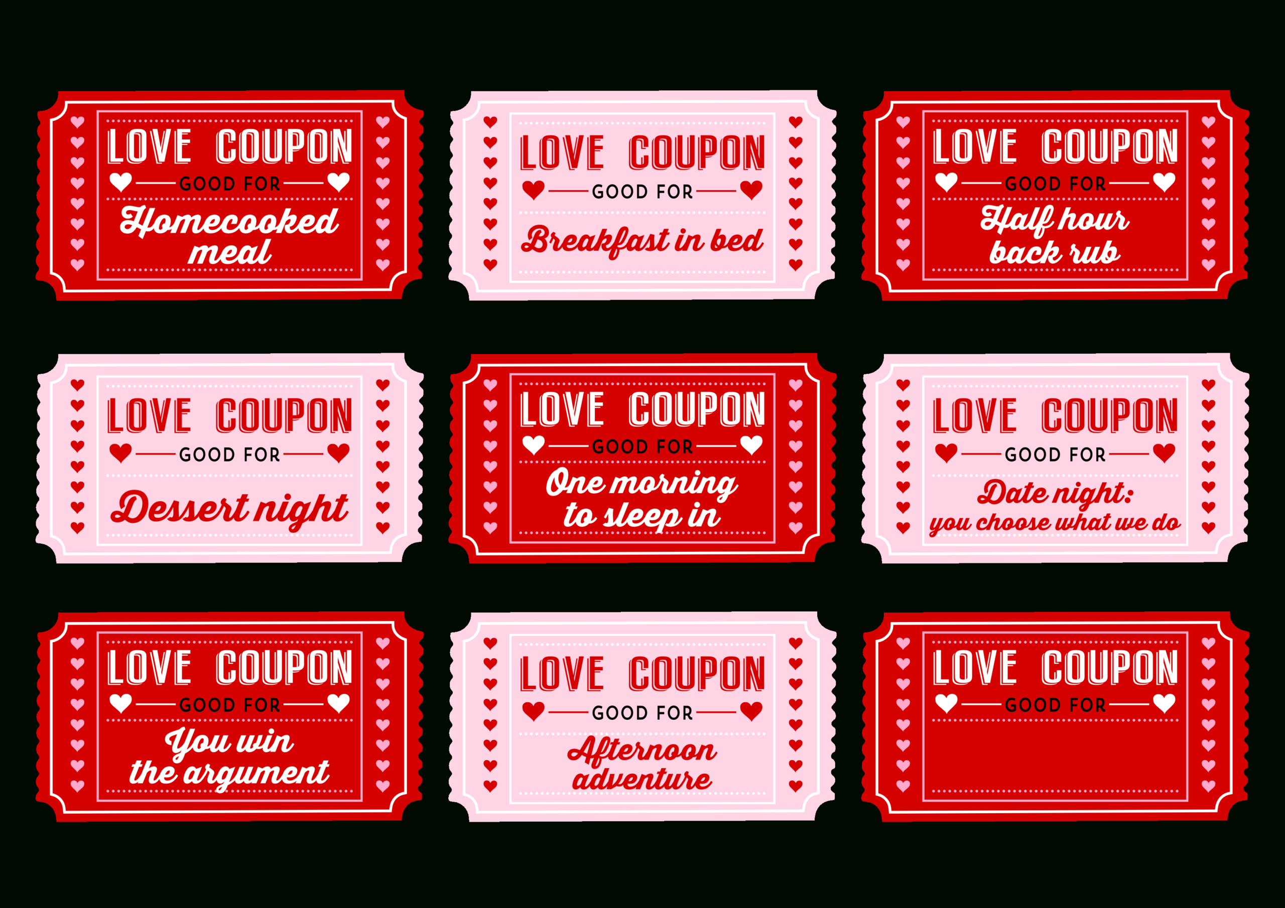 Free Printable Love Coupons - Milas.westernscandinavia Within Love Coupon Template For Word