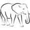 Free Simple Elephant Outline, Download Free Clip Art, Free For Blank Elephant Template