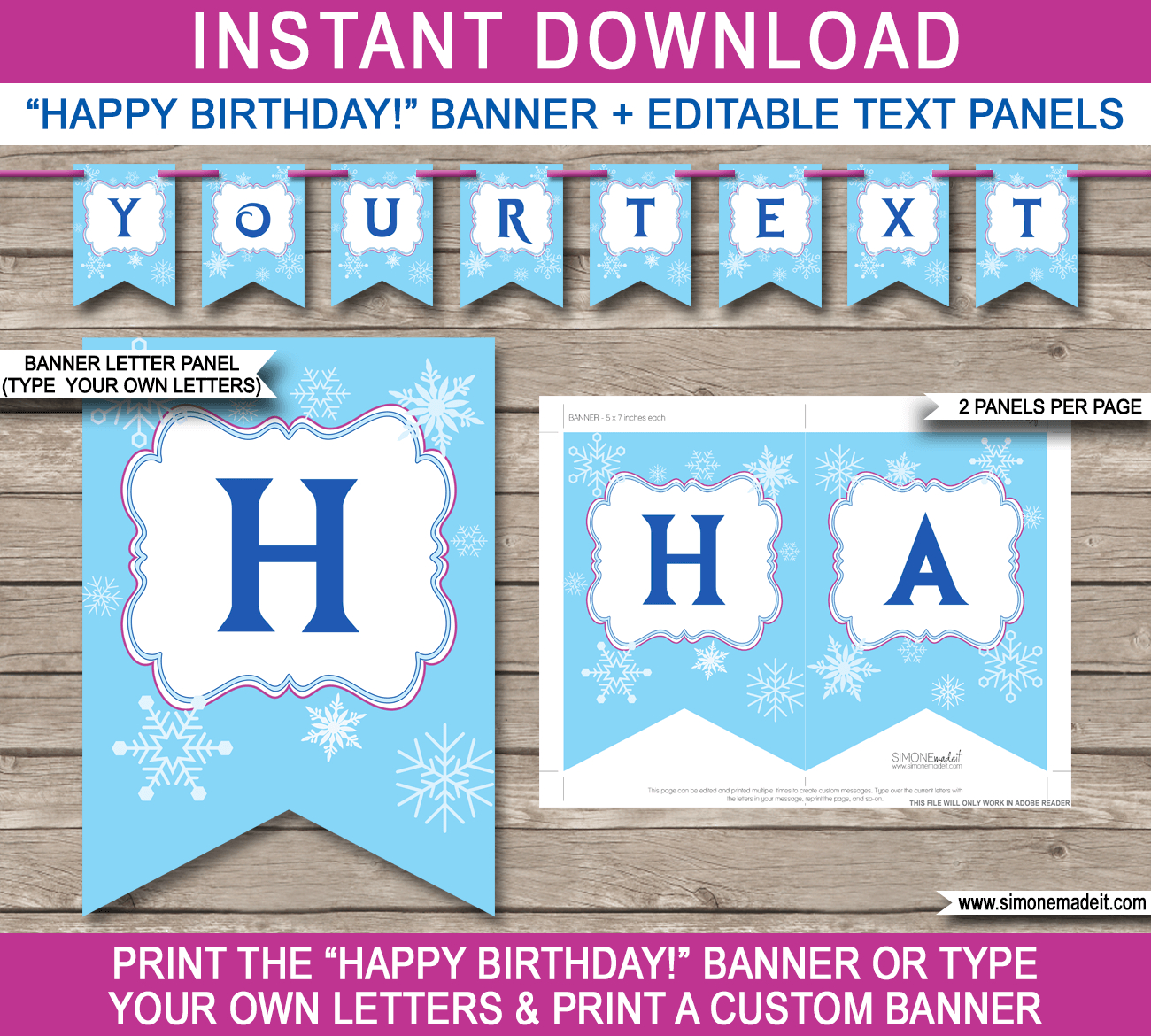 Frozen Party Banner Template Intended For Letter Templates For Banners