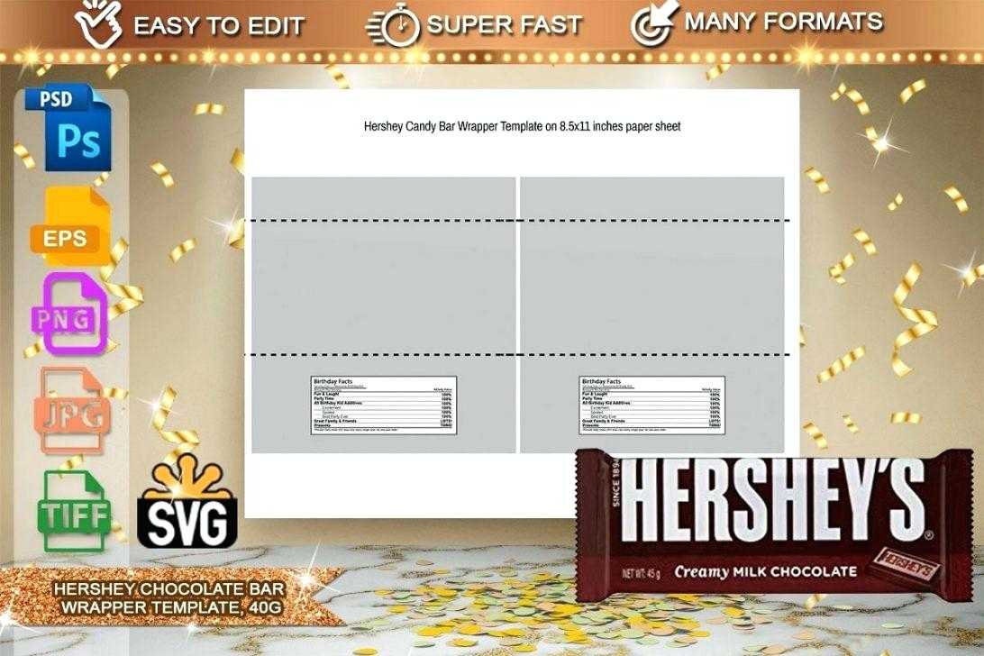 Hershey Bar Wrapper Template Microsoft Word. Free Mini Candy In Candy Bar Wrapper Template Microsoft Word