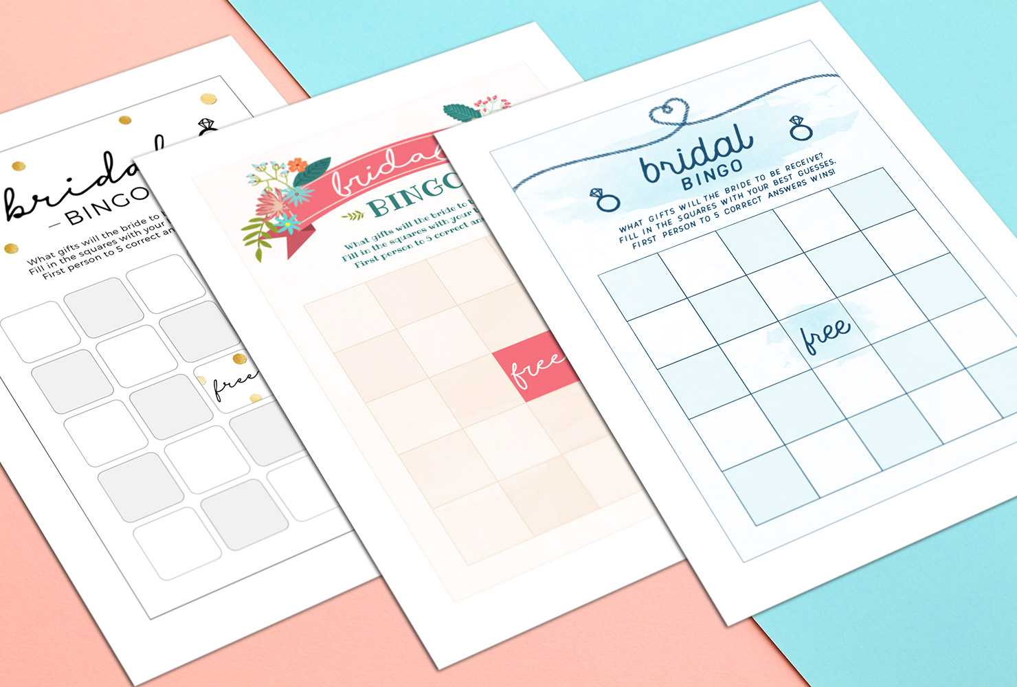 How To Play Bridal Shower Bingo (With Printables) | Shutterfly For Blank Bridal Shower Bingo Template