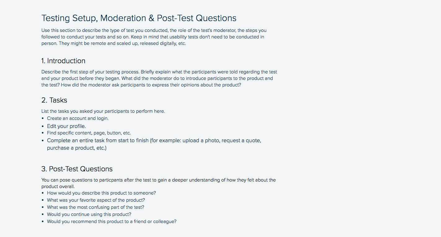How To Write A Usability Testing Report (With Samples) | Xtensio For Usability Test Report Template
