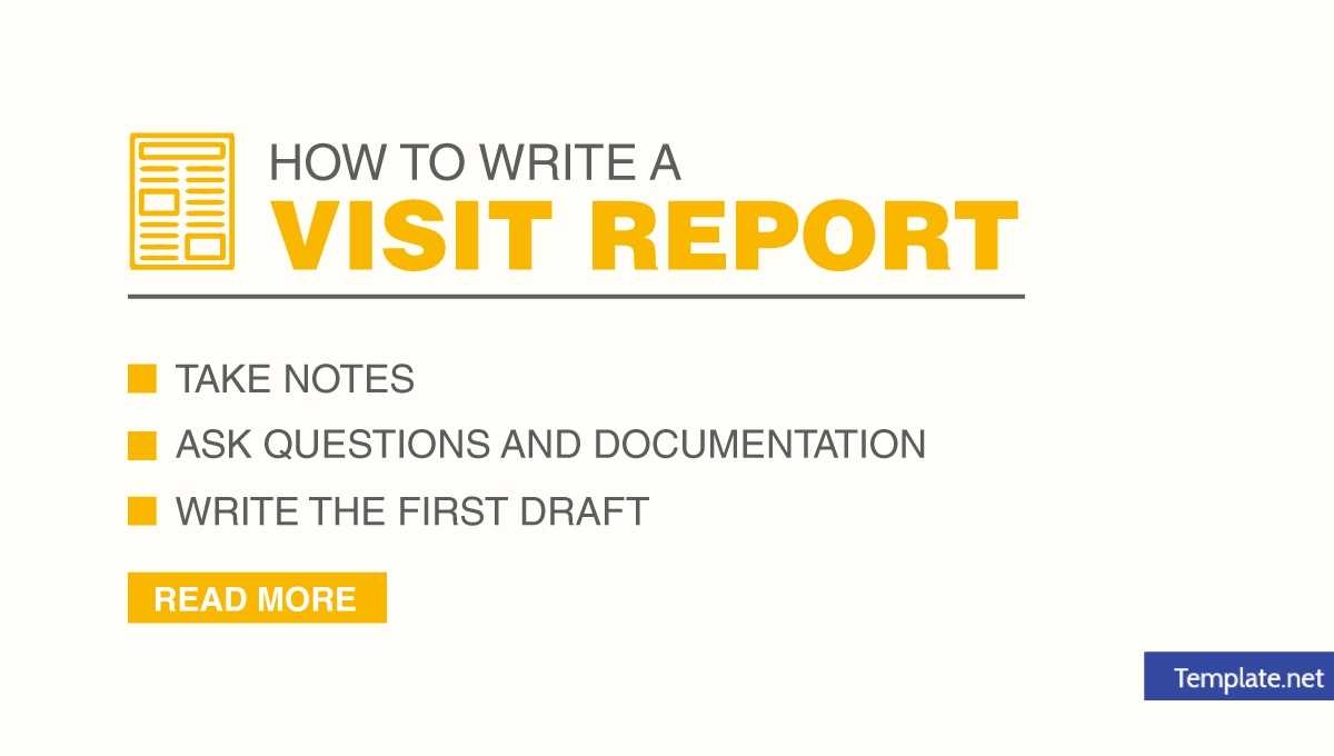 How To Write A Visit Report | Free & Premium Templates For Customer Visit Report Format Templates
