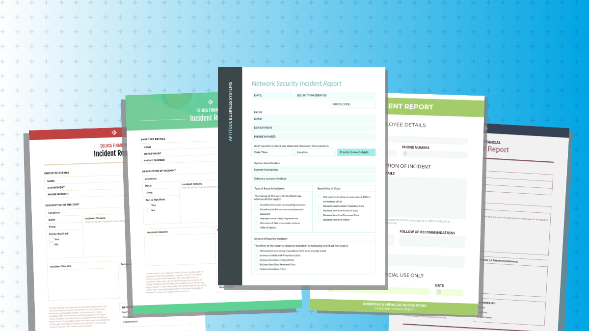How To Write An Effective Incident Report [Templates] – Venngage Within Technical Support Report Template