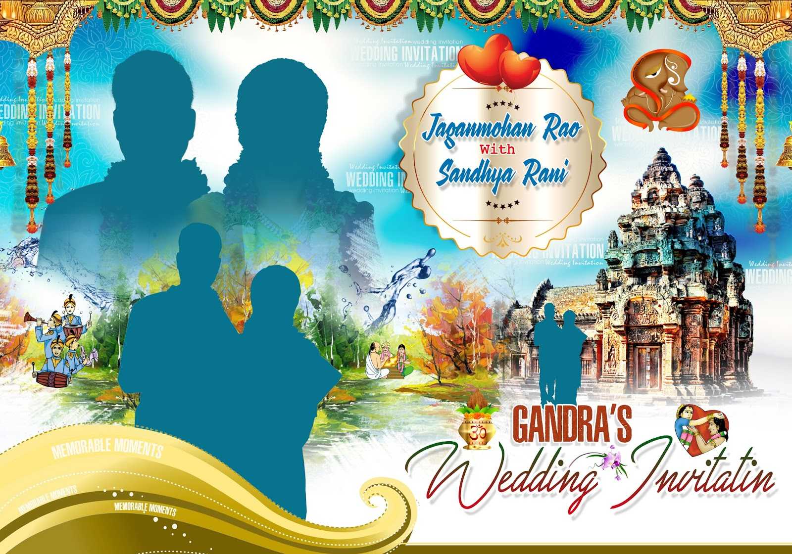 Indian Wedding Banners Psd Template Free Downloads – Gfx All With Wedding Banner Design Templates