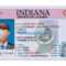Indiana Driver License Psd Template With Blank Drivers License Template