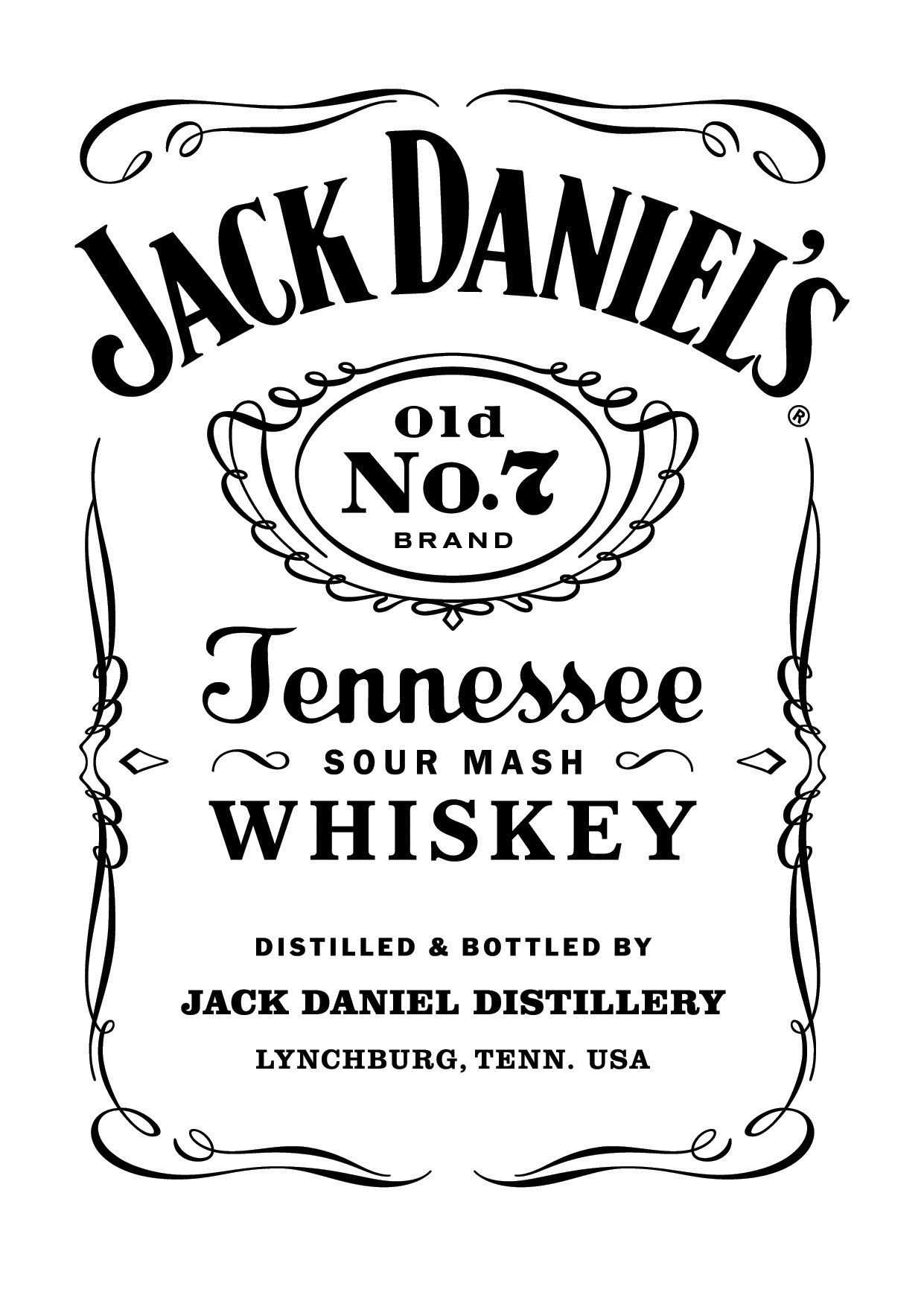 Jack Daniels Logos In Blank Jack Daniels Label Template