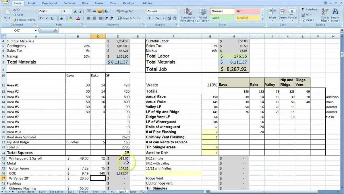 Job Costing Excel – Milas.westernscandinavia Throughout Job Cost Report Template Excel